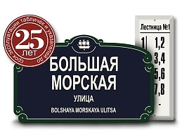 Домовые знаки металл и стеклоэмаль