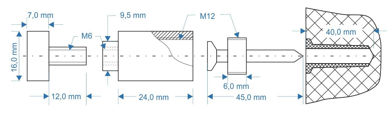 Держатель для стекла для портрета